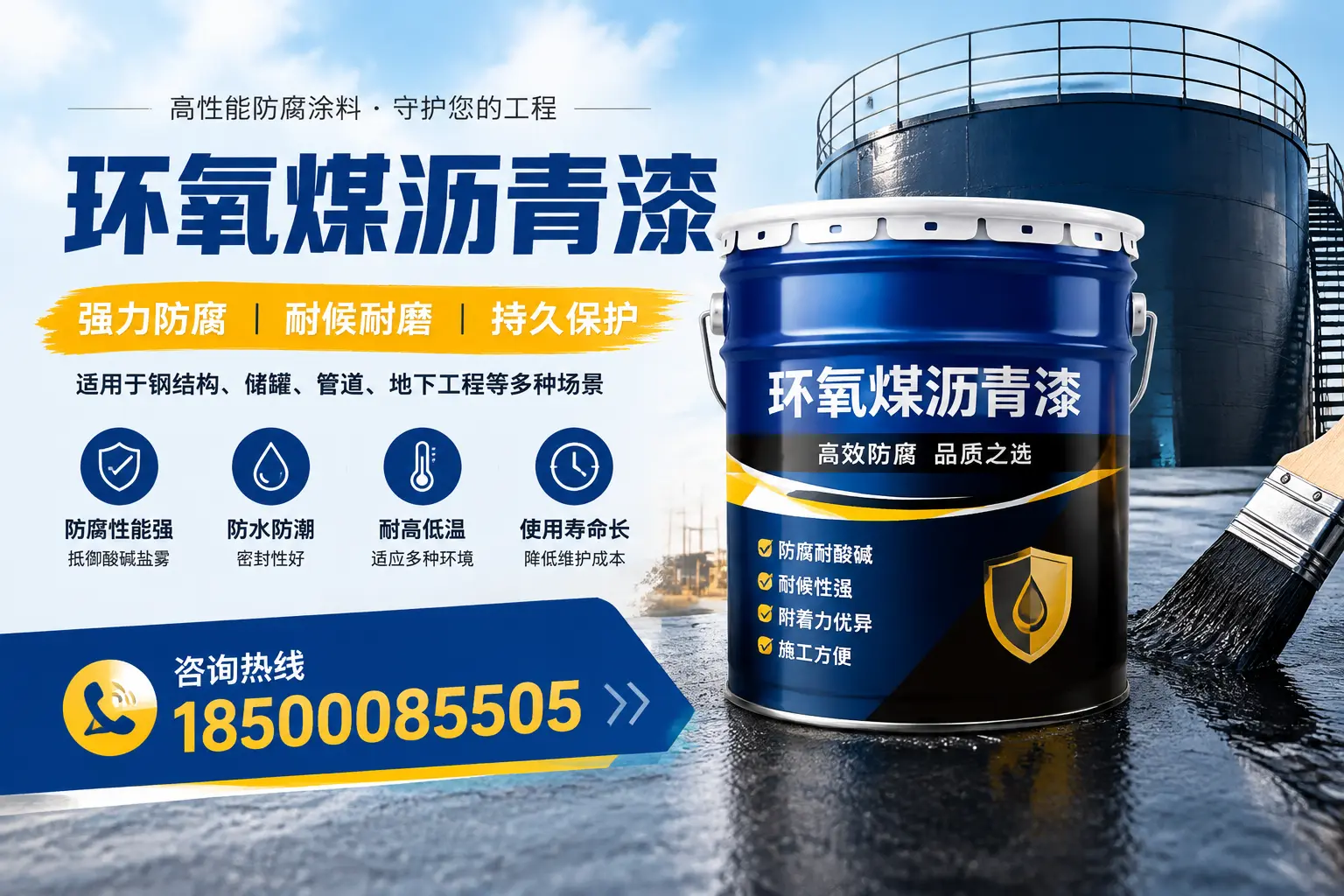 环氧煤沥青漆在工业中的应用，广州企业的选择